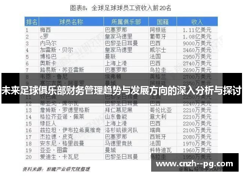 未来足球俱乐部财务管理趋势与发展方向的深入分析与探讨